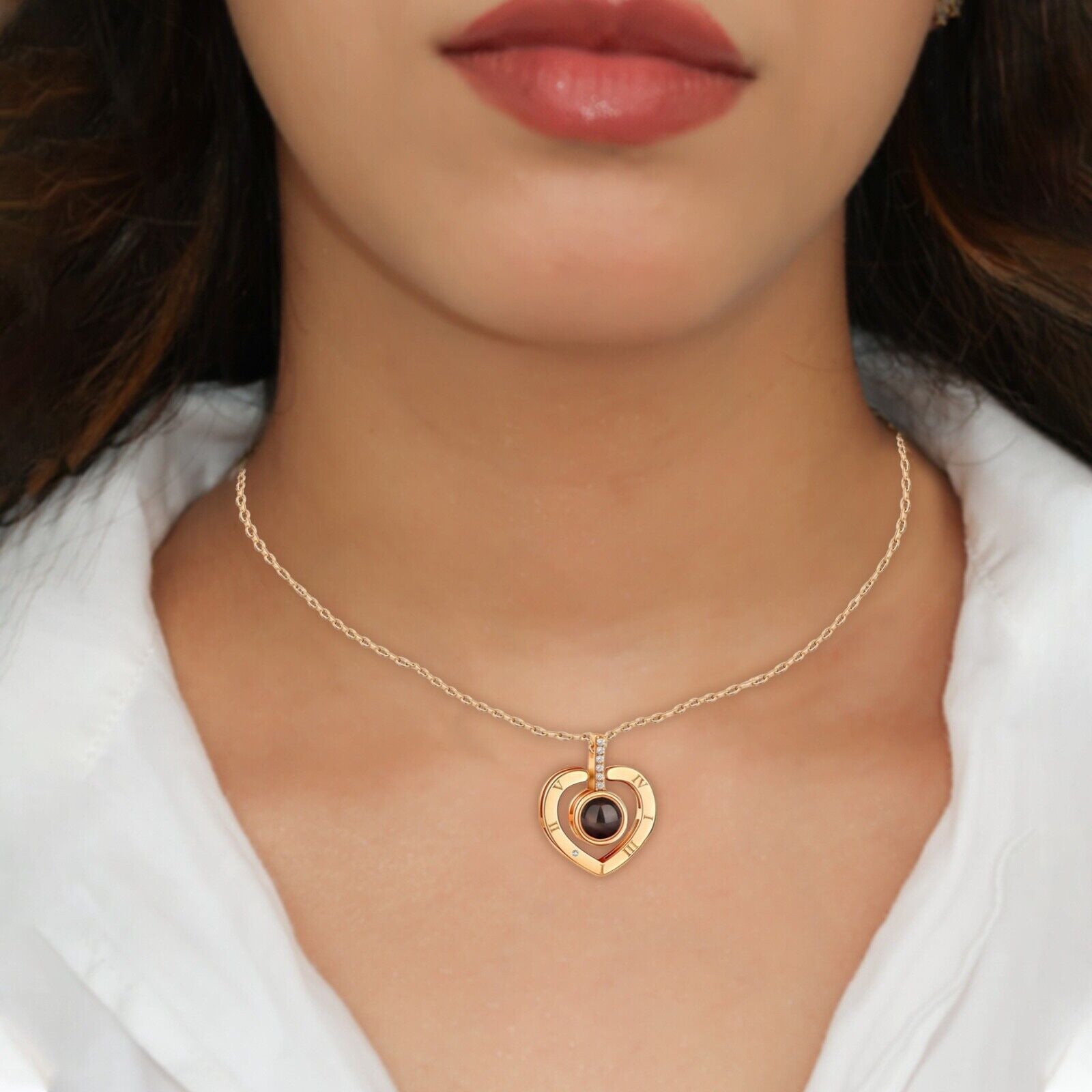 Valentine'S Day Real Rose Gift Box & Necklace for Her Mothers Day, Birthday Gift